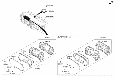 2022 Kia Sportage Instrument Cluster Diagram