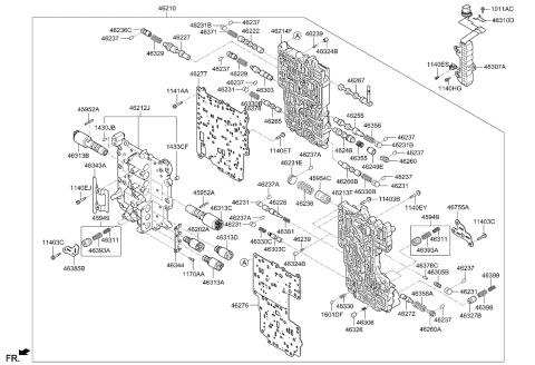 2022 Kia Sportage Transmission Valve Body Diagram 2