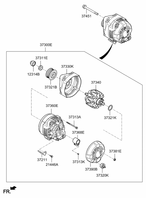 2020 Kia Sportage Alternator Diagram 1