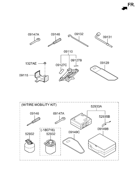 2021 Kia Sportage Ovm Tool Diagram