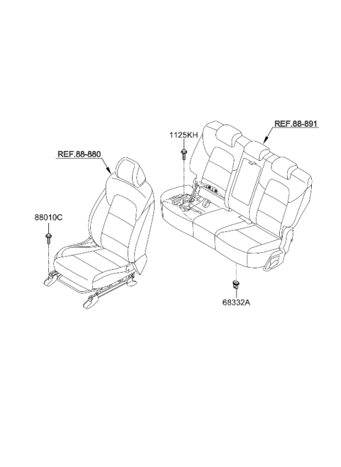 2022 Kia Sportage Hardware-Seat Diagram