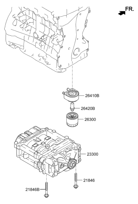 2022 Kia Sportage Front Case & Oil Filter Diagram 2