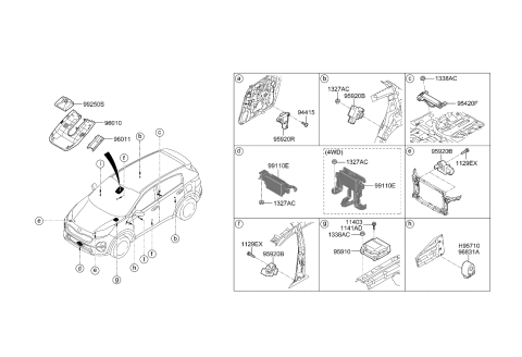 2021 Kia Sportage Relay & Module Diagram 2