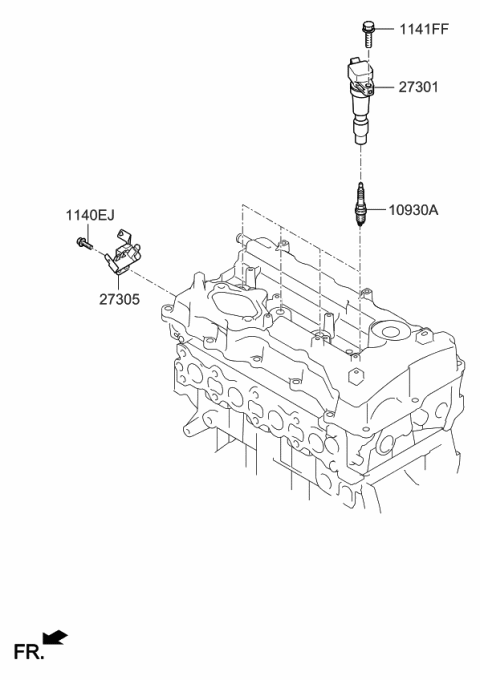 2021 Kia Sportage Spark Plug & Cable Diagram 1