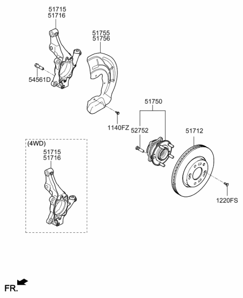 2021 Kia Sportage Front Axle Diagram