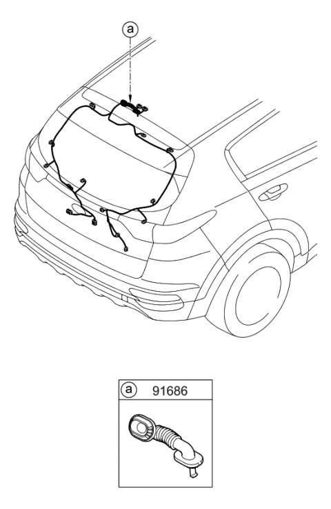 2022 Kia Sportage Grommet Diagram for 91981D9300