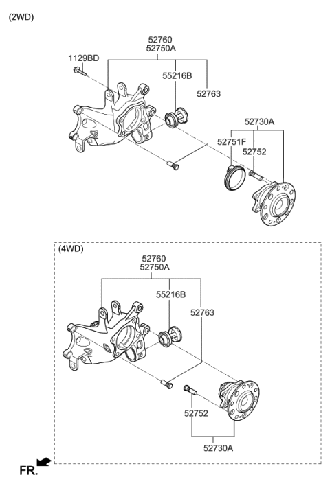 2022 Kia Sportage Rear Axle Diagram