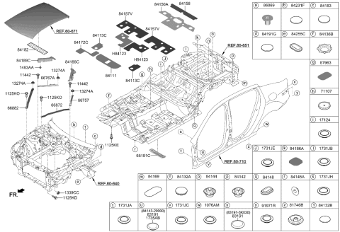 2022 Kia Stinger Plug-Drain Hole Diagram for 1732325000B