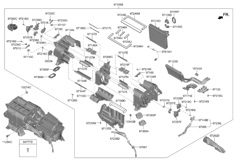2022 Kia Stinger Heater System-Heater & Blower Diagram 1