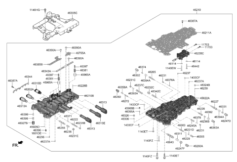 2023 Kia Stinger Transmission Valve Body Diagram 2