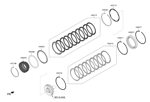 2022 Kia Stinger Transaxle Brake-Auto Diagram 2