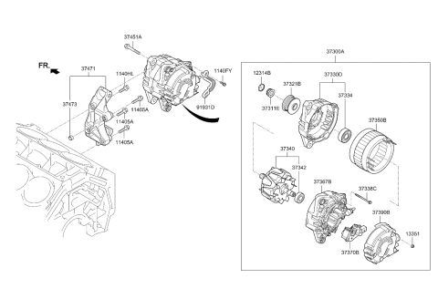 2022 Kia Stinger Alternator Diagram 2