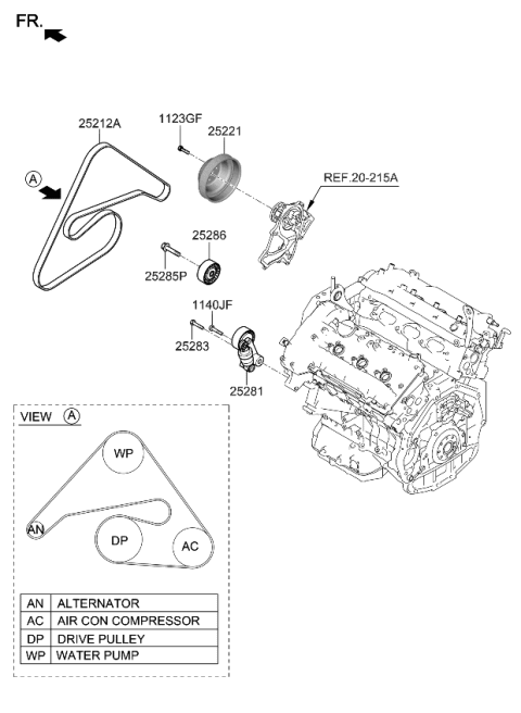 2022 Kia Stinger Coolant Pump Diagram 2