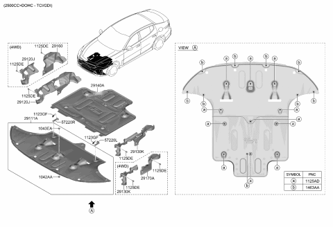 2023 Kia Stinger Under Cover Diagram 2