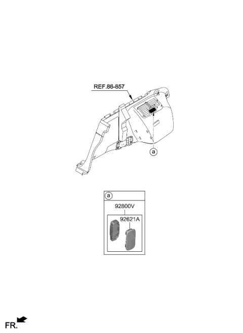 2023 Kia Stinger License Plate & Interior Lamp Diagram