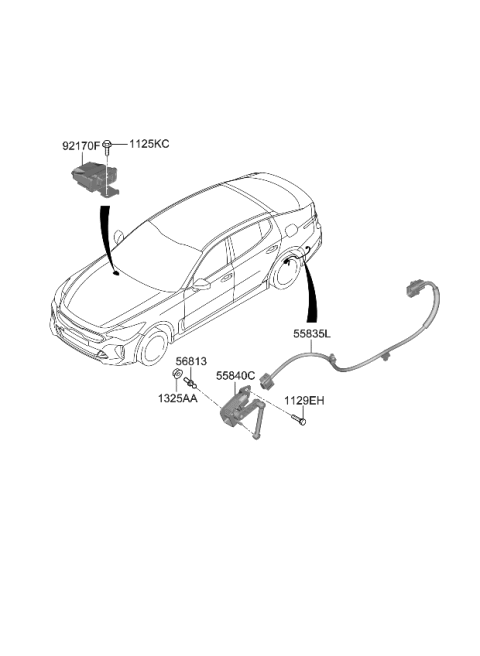 2023 Kia Stinger Head Lamp Diagram 3