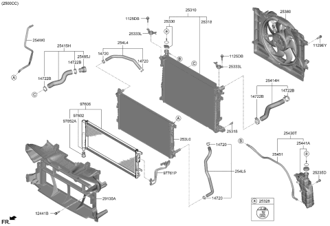 2022 Kia Stinger Pipe & Tube Assy Diagram for 97761J5500