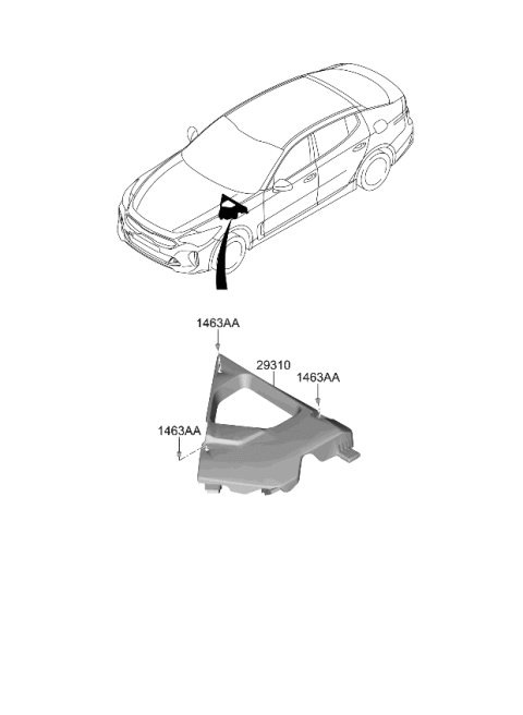 2022 Kia Stinger Cover-P.C.U. Diagram