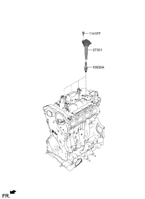 2023 Kia Stinger Spark Plug & Cable Diagram 1