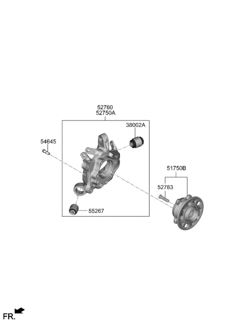 2023 Kia Stinger Bush Diagram for 55278J5000