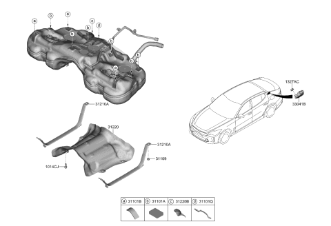 2022 Kia Stinger Fuel System Diagram 2