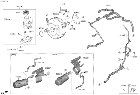 2023 Kia Stinger Hose Assembly-INTENSIFIE Diagram for 59120J5300