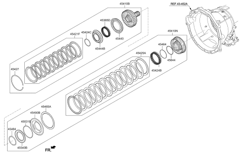 2023 Kia Stinger Transaxle Clutch-Auto Diagram 1