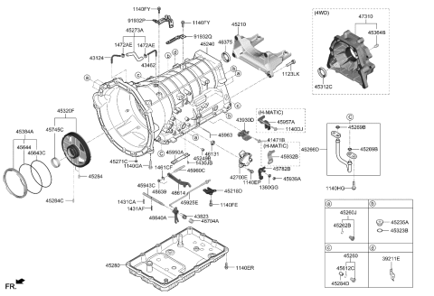 2023 Kia Stinger Auto Transmission Case Diagram 1