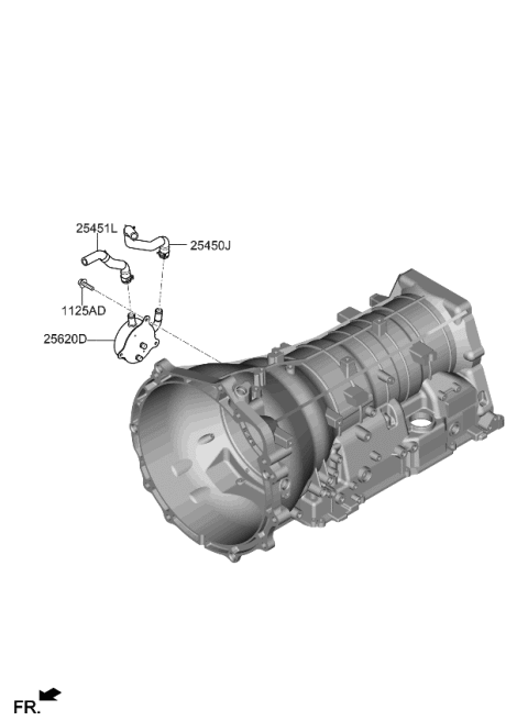 2023 Kia Stinger Hose Assembly-Upper Diagram for 2545047200