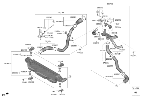 2023 Kia Stinger Turbocharger & Intercooler Diagram 2