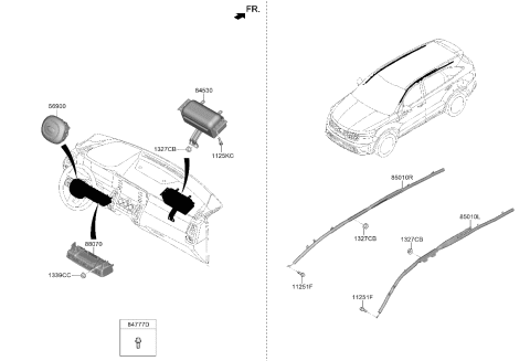 2023 Kia Sorento Air Bag System Diagram