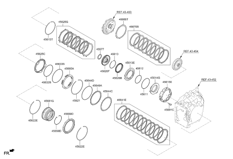 2023 Kia Sorento Plate-Brake Pressure Diagram for 456833F823