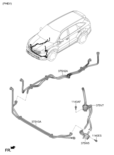 2021 Kia Sorento Electronic Control Diagram 3