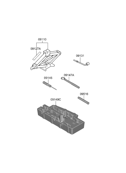 2021 Kia Sorento Hook-Towing Diagram for 09147S1000