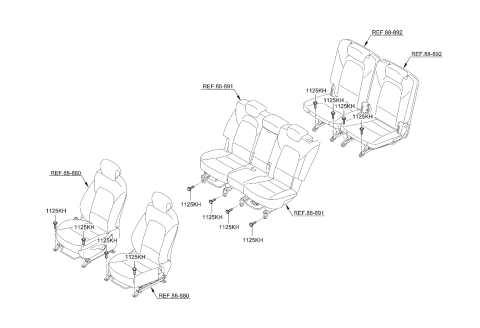 2023 Kia Sorento Hardware-Seat Diagram