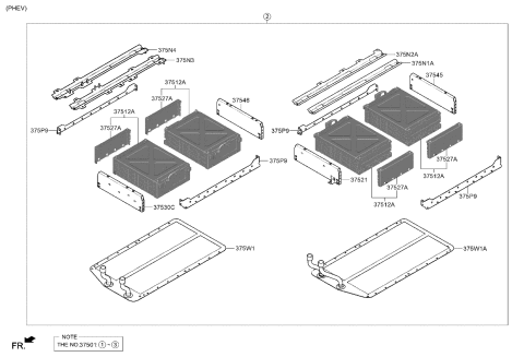 2022 Kia Sorento High Voltage Battery System Diagram 3