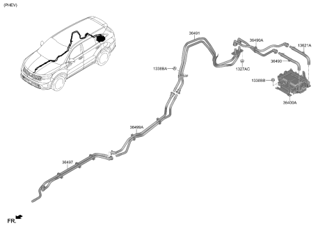 2023 Kia Sorento ONBOARD CHARGER ASSY Diagram for 364003DAG5