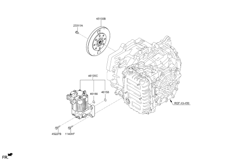 2023 Kia Sorento Pump Assembly-Electric O Diagram for 461203D900