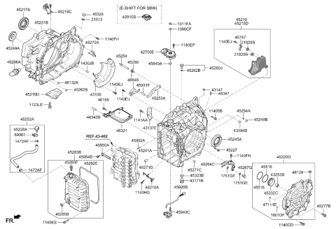 2021 Kia Sorento Auto Transmission Case Diagram 1