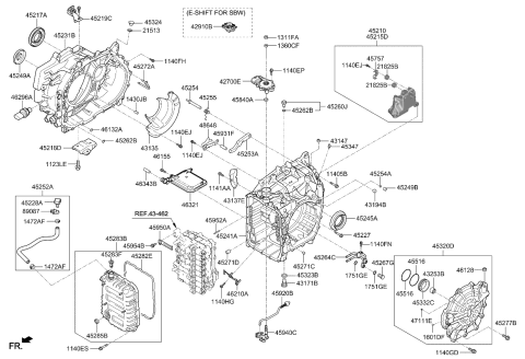 2021 Kia Sorento Hybrid Auto Transmission Case Diagram 1