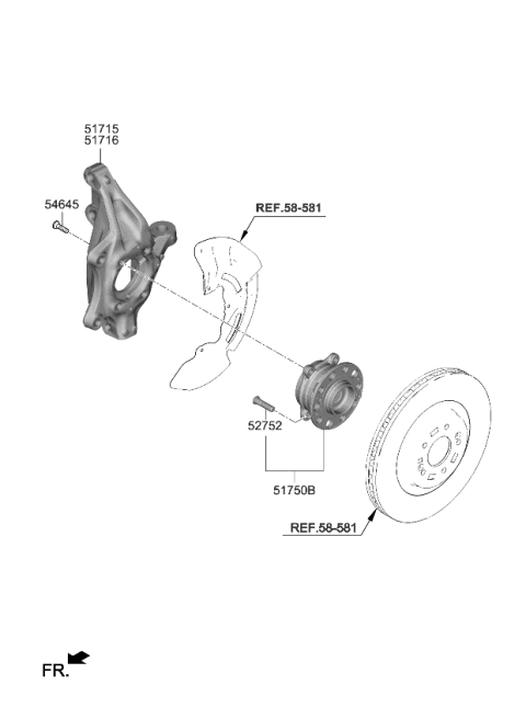 2022 Kia Sorento Front Axle Diagram