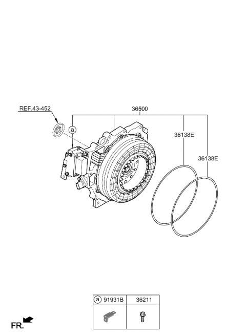 2023 Kia Sorento Traction Motor & Gdu Assy Diagram