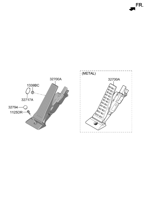 2022 Kia Sorento Accelerator Pedal Diagram