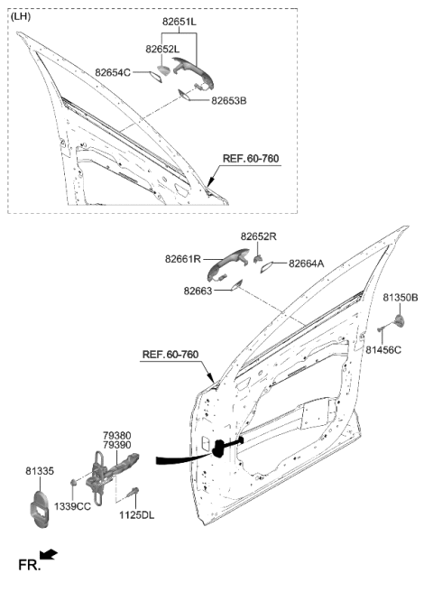 2023 Kia Sorento Locking-Front Door Diagram