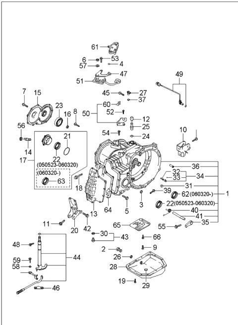 2006 Kia Rio Bolt-Windshield Washer Assembly Diagram for 1123410223