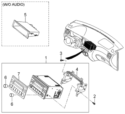 2006 Kia Rio Audio Diagram