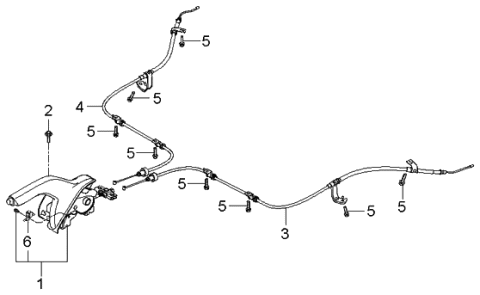 2006 Kia Rio Parking Brake Diagram