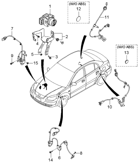 2005 Kia Rio Hydraulic Module Diagram