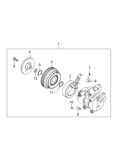 2005 Kia Rio Compressor Diagram