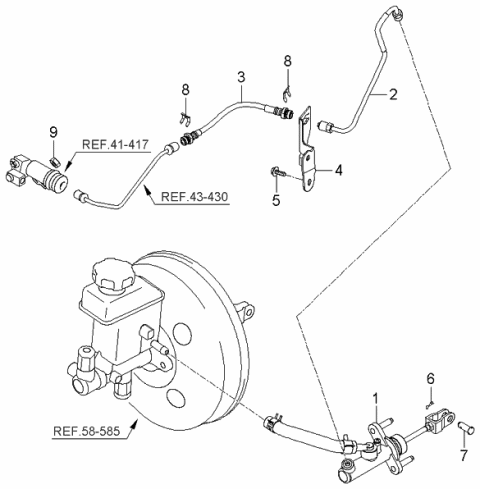 2005 Kia Rio Clutch Master Cylinder Diagram